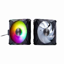 Kit De 4 Ventiladores Xpg Hurricane Mag 120 Argb Pwm Magneticos, Cable Flexible, Negro