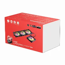 Kit De 4 Ventiladores Xpg Hurricane Mag 120 Argb Pwm Magneticos, Cable Flexible, Negro