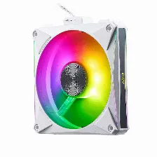 Kit De 4 Ventiladores Xpg Hurricane Mag 120 Argb Pwm Magneticos, Cable Flexible, Blanco