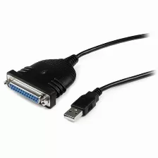 Cable Startech (icusb1284d25) De Adaptador De Impresora Paralelo Db25 A Usb A, 1,8m