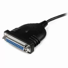 Cable Startech (icusb1284d25) De Adaptador De Impresora Paralelo Db25 A Usb A, 1,8m