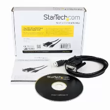 Cable Startech (icusb232ftn), Largo 1m, 1 Puerto Usb A Módem Nulo Null Db9 Rs232 Dce Con Ftdi