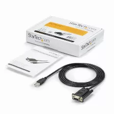 Cable Startech (icusb232ftn), Largo 1m, 1 Puerto Usb A Módem Nulo Null Db9 Rs232 Dce Con Ftdi