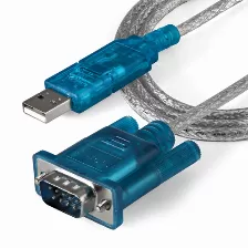 Adaptador Startech.com Db-9 A Usb 2.0 A, Azul, Transparente