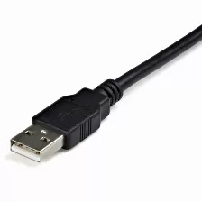 Adaptador Startech.com Db9 M A Usb-a Fm, Negro