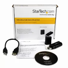 Tarjeta Audio Startech.com Usb, Entrada Micrófono, Salida 3.5mm