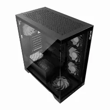 Gabinete Xpg Invaderxmt, Mid-tower, Ventana, Rgb, Ventiladores 5x120mm, Color Negro