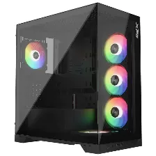Gabinete Xpg Invaderxmt, Mid-tower, Ventana, Rgb, Ventiladores 5x120mm, Color Negro