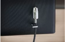 Cable Antirrobo Kensington , Llave, 2.44 M, Acero Al Carbón, Negro, Plata