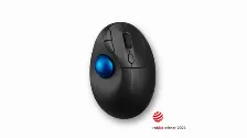 Mouse Kensington Pro Fit Ergo Tb450 Trackball, 7 Botones, 1600 Dpi, Rf Inalámbrico + Bluetooth, 10 M, Negro, Azul