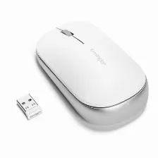 Mouse Kensington Mouse Con Conexión Inalámbrica Dual Suretrack™ (blanco) 3 Botones, 2400 Dpi, Rf Inalámbrico + Bluetooth, 10 M, Blanco