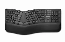 Teclado Kensington Profit Ergo Wrlss Español, Inalámbrico Y Alámbrico, Rf Inalámbrica + Usb, Negro