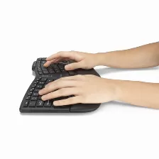 Kit Teclado Y Mouse Kensington Pro Fit Ergo Km675 Eq Interruptor De Membrana, Inalámbrico, Usb Tipo A, 2400 Dpi, Negro