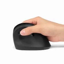 Mouse Kensington Pro Fit® Ergo Mouse Inalambrico Vertical 6 Botones, 1600 Dpi, Bluetooth, Negro