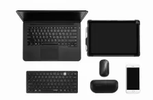 Teclado Kensington K75502es Español, Inalámbrico, Rf Inalámbrico + Bluetooth, Negro