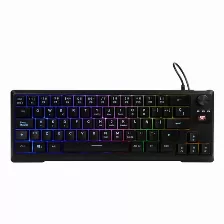 Teclado Gamer Vorago Kb-506 Rgb, Alambrico, Anti-ghosting, Usb, Negro