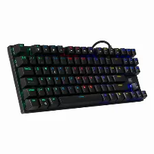 Teclado Gamer Vorago Kb-600, Alambrico, Mecanico, Rgb, Formato 80%, Negro