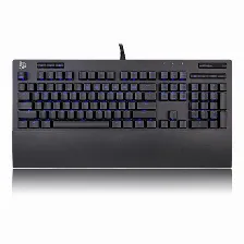 Teclado Gamer Thermaltake Neptune Pro, Mecanico, Alambrico, Usb, Reposamunecas, Switch Blue, Negro