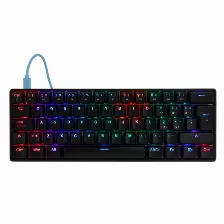 Teclado Mecanico Game Factor Kbg560, Usb, Rgb, Swicth Gateron Azul