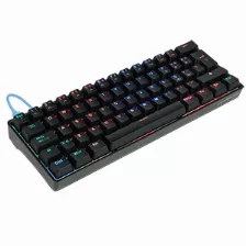 Teclado Mecanico Game Factor Kbg560, Usb, Rgb, Swicth Gateron Azul