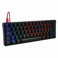 Teclado Mecanico Game Factor Kbg560, Usb, Rgb, Switch Gateron Rojo