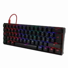 Teclado Mecanico Game Factor Kbg560, Usb, Rgb, Switch Gateron Rojo