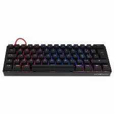 Teclado Mecanico Game Factor Kbg560, Usb, Rgb, Switch Gateron Rojo