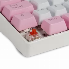 Teclado Game Factor Kbg560-wh Español, Alámbrico, Usb, Led Rgb, Blanco