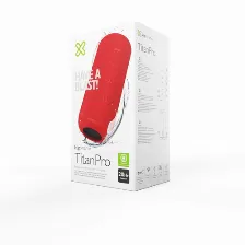 Bocina Klip Xtreme Titanpro 3.5 Mm, Bt, Inalámbrico Y Alámbrico, Teléfono Móvil/teléfono Inteligente, Rojo