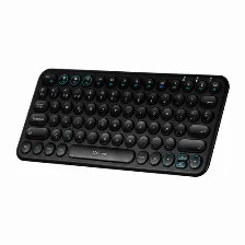 Teclado Inalambrico Vorago Kbw-400, Conexion Usb Y Bt, Puerto De Carga Tipo C, 78 Teclas