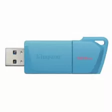 Memoria Usb Kingston Datatraveler Exodia M, 128gb, Usb 3.2, Azul