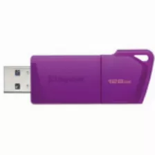 Memoria Usb Kingston Datatraveler Exodia M, 128gb, Usb 3.2, Morado