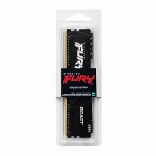 Memoria Ram Kingston Fury Beast, 16gb, 3200mhz, Ddr4, Disipador Negro