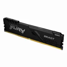 Memoria Ram Kingston Fury Beast, 16gb, 3200mhz, Ddr4, Disipador Negro Open Box Grado