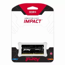 Memoria Ram Sodimm Para Laptop Kingston Fury Impact 8gb, 3200mhz, Ddr4, Cl20, Negro