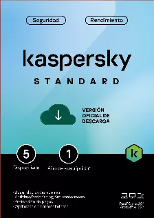 Licencia Electronica Esd Kaspersky Standard / 5 Dispositivos / 365 Dias / Base, Solo Clave De Activacion, No Devolucion-no Cancelacion