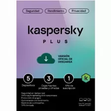 Antivirus Esd Kaspersky Plus, 5 Dispositivos , 3 Cuentas Kpm, 365 Dias, No Devolucion-no Cancelacion