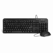 Kit De Teclado Y Mouse, Vorago Km-107, Conexion Usb, Teclas Multimedia