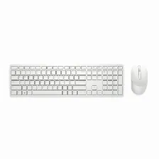 Teclado Inalámbrico Dell Km5221w Español, Tamaño Completo (100%), 10 M, Teclado Numérico, Blanco