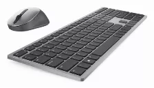 Kit Teclado Y Mouse Dell Inalámbrico, 1600 Dpi, Gris, Titanio
