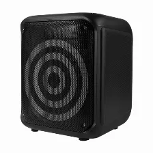 Bocina Vorago Karaoke Speaker 350, 30w Rms, Usb, 3.5 Mm, Bt, Microfono Inalambrico, Rgb, Negro