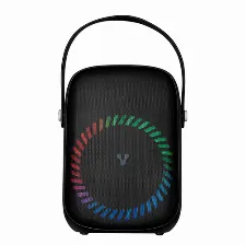Bocina Karaoke Speaker Vorago 455, Usb, Bt, Microfono Inalambrico, Rgb, Correas Ajustables, Negro