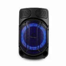 Bocina Vorago Karaoke Speaker 502, Bluetooth, Usb, Microfono Alambrico, Ruedas Traseras, Negro