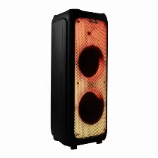 Bocina Vorago Karaoke Speaker 600, 80w Rms, Usb, Bt, Rgb, Incluye Microfono Y Control Remoto, Negro