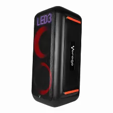 Bocina Vorago Ksp-700 Usb, 3.5 Mm, Bt, Inalámbrico, Universal, Negro