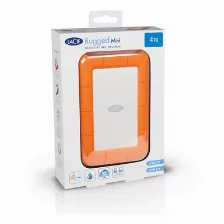Disco Duro Externo Lacie Rugged Mini 2000 Gb, Micro-usb B 3.2 Gen 1 (3.1 Gen 1), Naranja, Plata