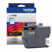 Cartucho De Tinta Brother Lc402bk Original, Negro, Rendimiento Estándar