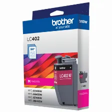 Cartucho De Tinta Brother Lc402ms Original, Magenta, Rendimiento Estándar
