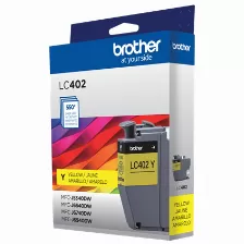 Cartucho De Tinta Brother Lc402ys Original, Amarillo, Rendimiento Estándar