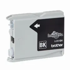 Cartucho De Tinta Brother Lc51bk Original, Negro, Rendimiento Estándar